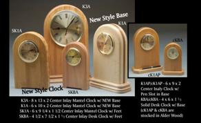Etched Wooden Clocks